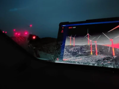 Nocturnal migration is also monitored using thermal cameras.