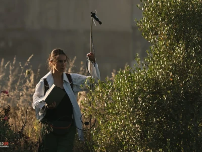 Acoustic recordings are ideal for detecting small birds and bats. Here you see a team member of NCC with a bat detector.